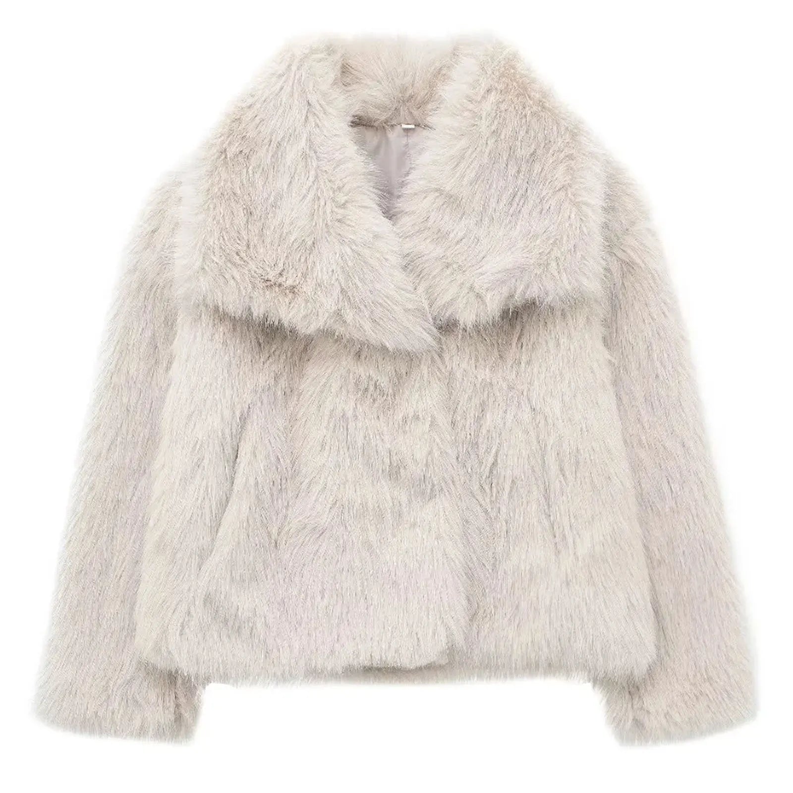 Elegant Faux Fur Women's Jacket - Cozy & Stylish
