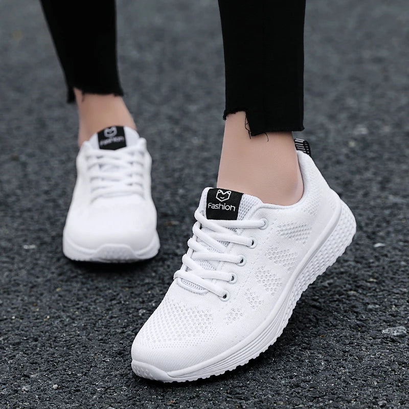 Women's Breathable Platform Running Sneakers