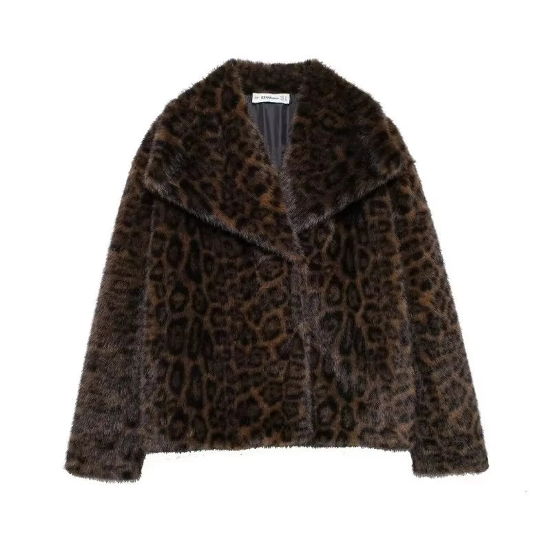 Elegant Faux Fur Women's Jacket - Cozy & Stylish