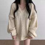 Elegant Cozy Knitwear Women's Loose Fit Sweater