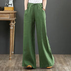 Effortless Wide-Leg Cotton Linen Pants