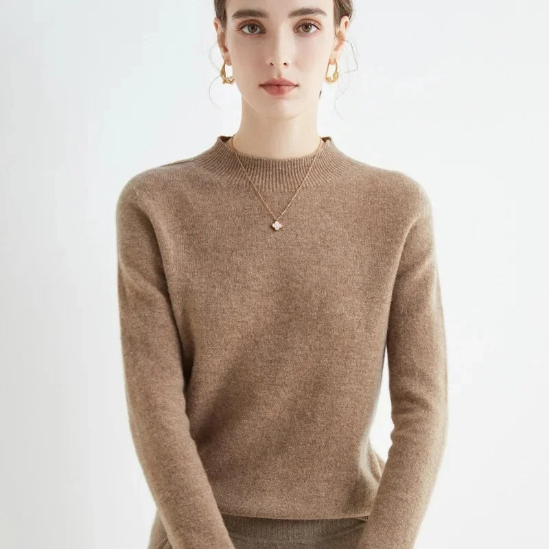 Elegant Women's Woolen Sweater - Warmth & Style