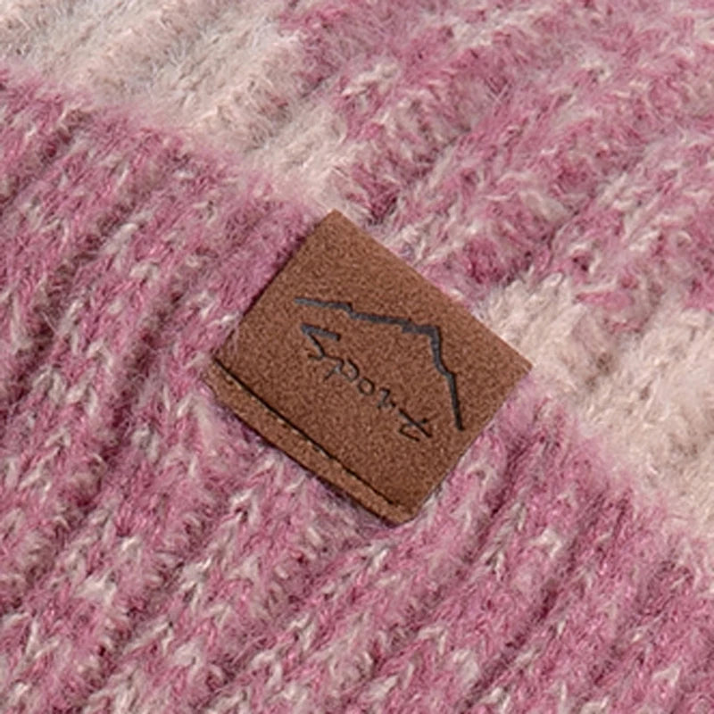 Xinbaoguan 100% acrylic 9971 winter thick and warm ear protection woolen hat with velvet scarf two-piece set knitted hat