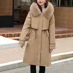 Elegant Women's Winter Cotton Parka with Hood