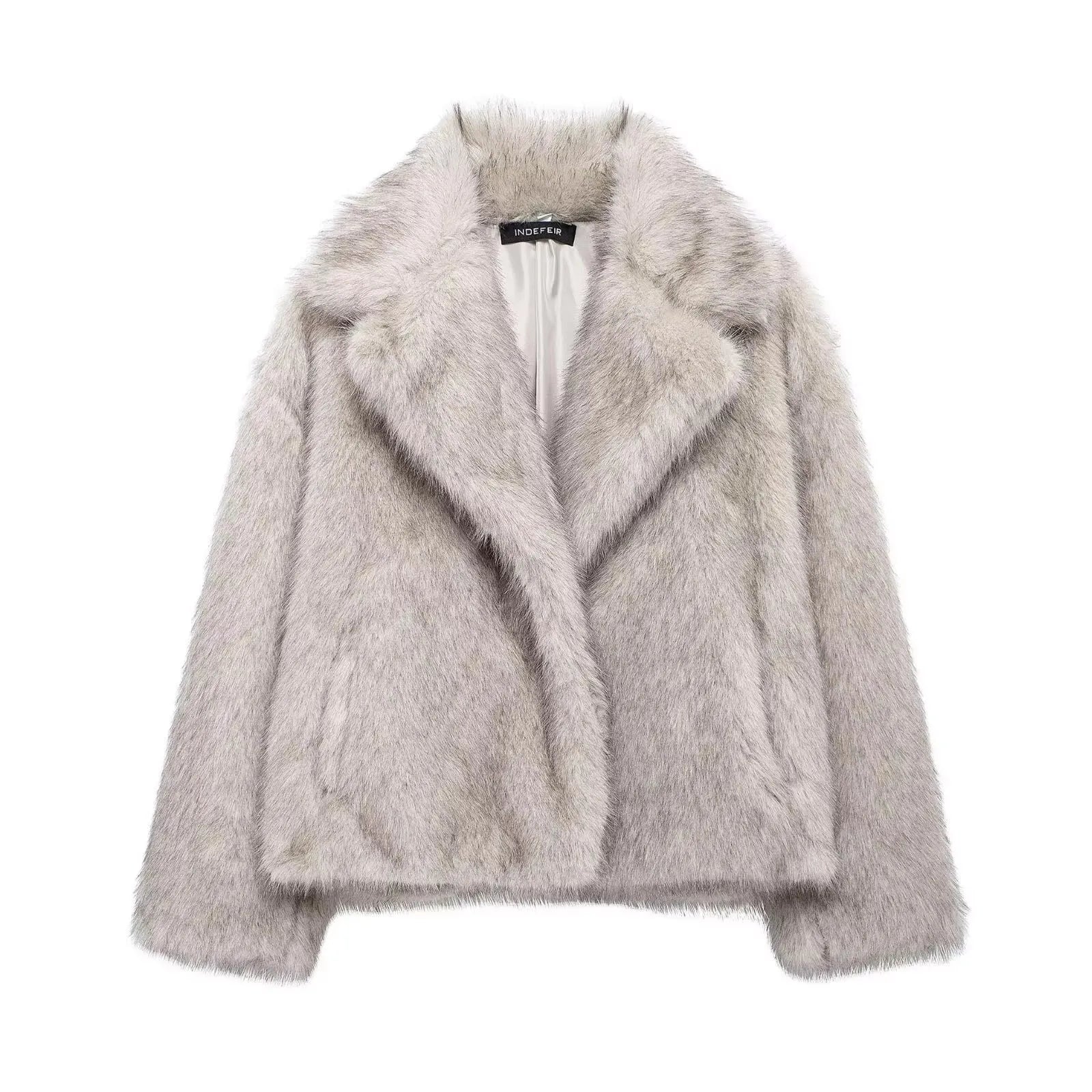Elegant Faux Fur Women's Jacket - Cozy & Stylish