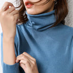Elegant Turtleneck Slim Fit Women's Knit Sweater