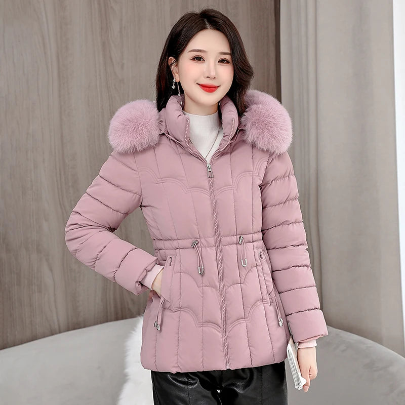 Elegant Winter Hooded Down Jacket for Women