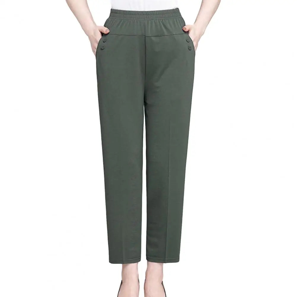 Elegant High Waist Wide Leg Women's Pants