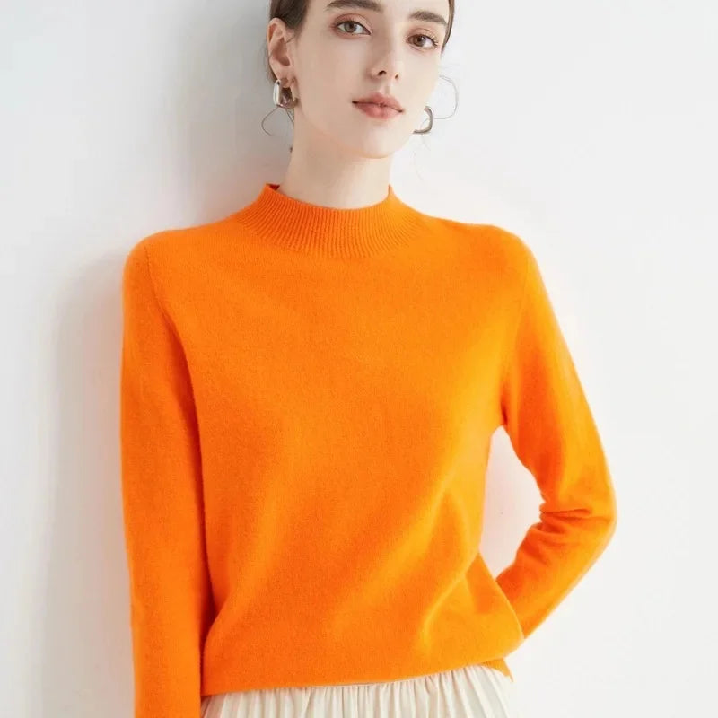 Elegant Women's Woolen Sweater - Warmth & Style