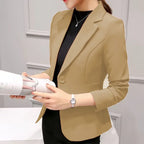 Elegant Minimalist Women's Blazer - Slim Fit