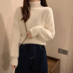 Elegant Minimalist Mohair Sweater for Women