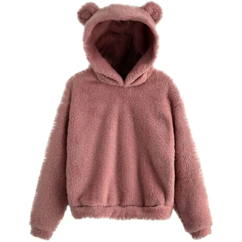 Cozy Bear Ear Hoodie - Minimalist Winter Warmth
