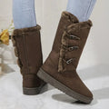 Elegant Plush Winter Boots for Women