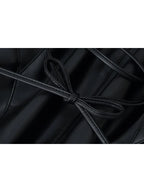 New Women Slim Imitation Fur Collar Jacket Chic Pu Leather Long Sleeve Button Winter Warm Streetwear Fashion Faux Leater Coat