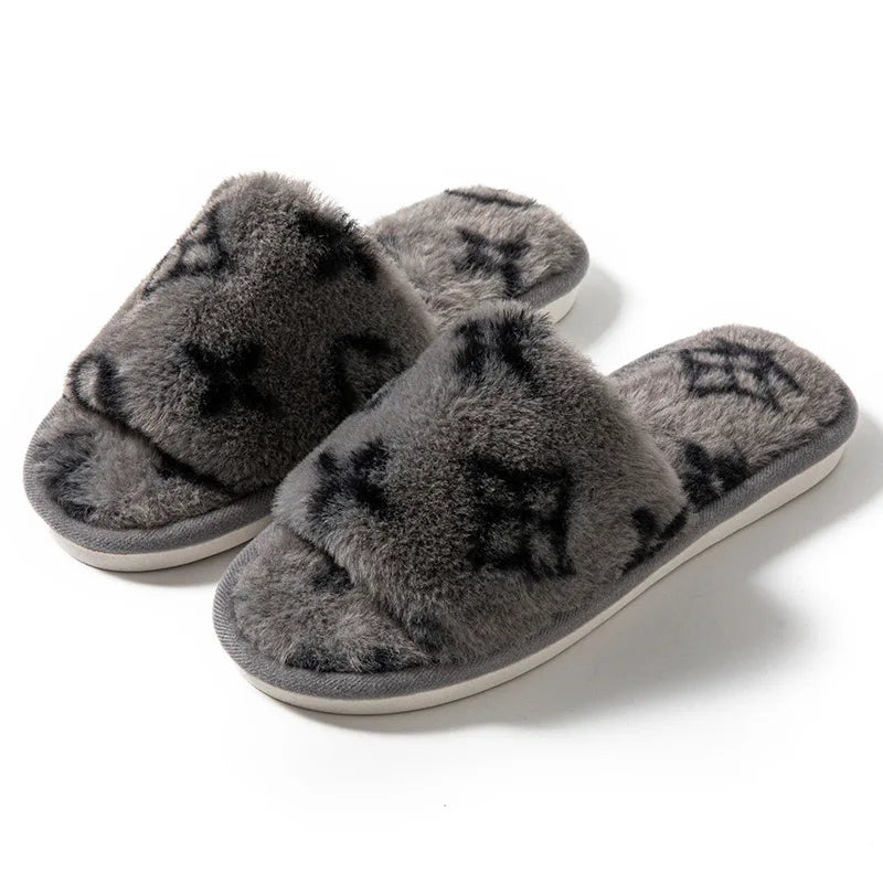 Elegant Plush Women's Indoor Slippers