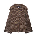 Elegant Autumn Brown Knitted Cardigan for Women