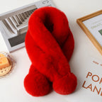 Plush Faux Rabbit Fur Winter Neck Warmer