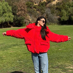 Elegant Women's Hooded Cotton Padded Coat - Cozy Winter Essential