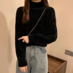 Elegant Minimalist Mohair Sweater for Women