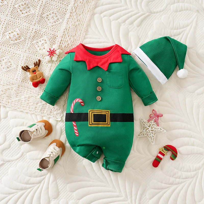SnuggleFest: Cozy Christmas Baby Rompers