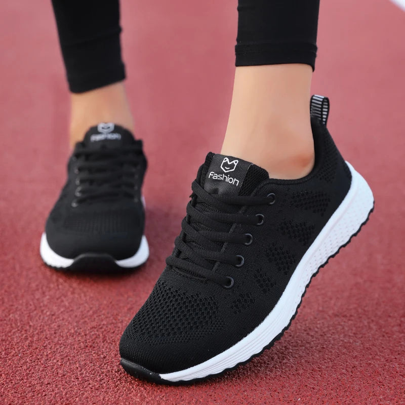 Women's Breathable Platform Running Sneakers