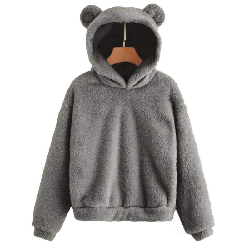 Cozy Bear Ear Hoodie - Minimalist Winter Warmth