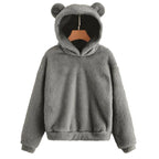 Cozy Bear Ear Hoodie - Minimalist Winter Warmth