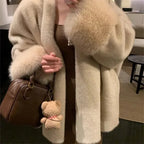 2025 Autumn And Winter New Environmentally Friendly Faux Mink Fur Coat, Women's Socialite Style Loose Fit fashionable coat