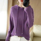 Elegant Hooded Knit Sweater for Women - Autumn/Winter Essential