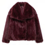 Elegant Faux Fur Women's Jacket - Cozy & Stylish