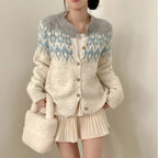 Chic Retro Korean Knitwear Cardigan - Slimming & Stylish