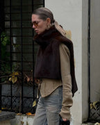 Cozy Brown Faux Fur Vest - Effortless Winter Warmth