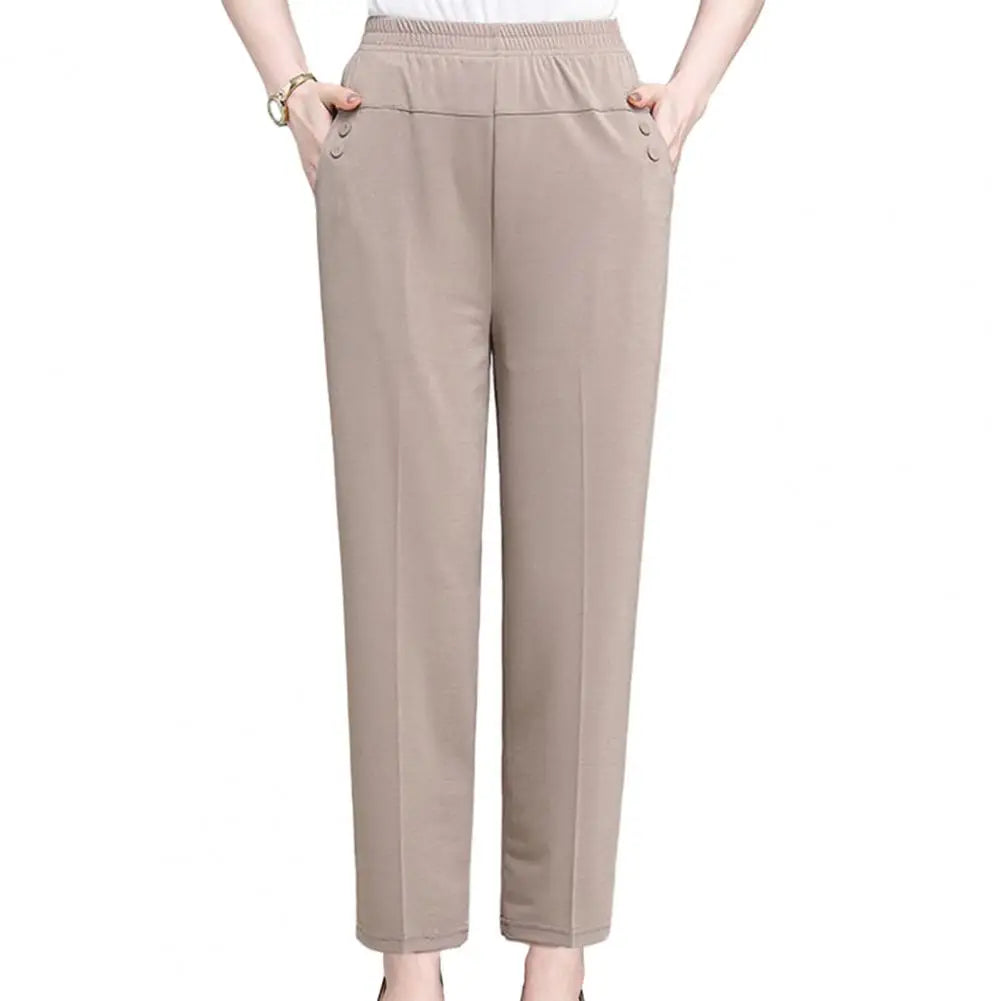 Elegant High Waist Wide Leg Women's Pants