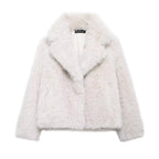 Elegant Faux Fur Women's Jacket - Cozy & Stylish
