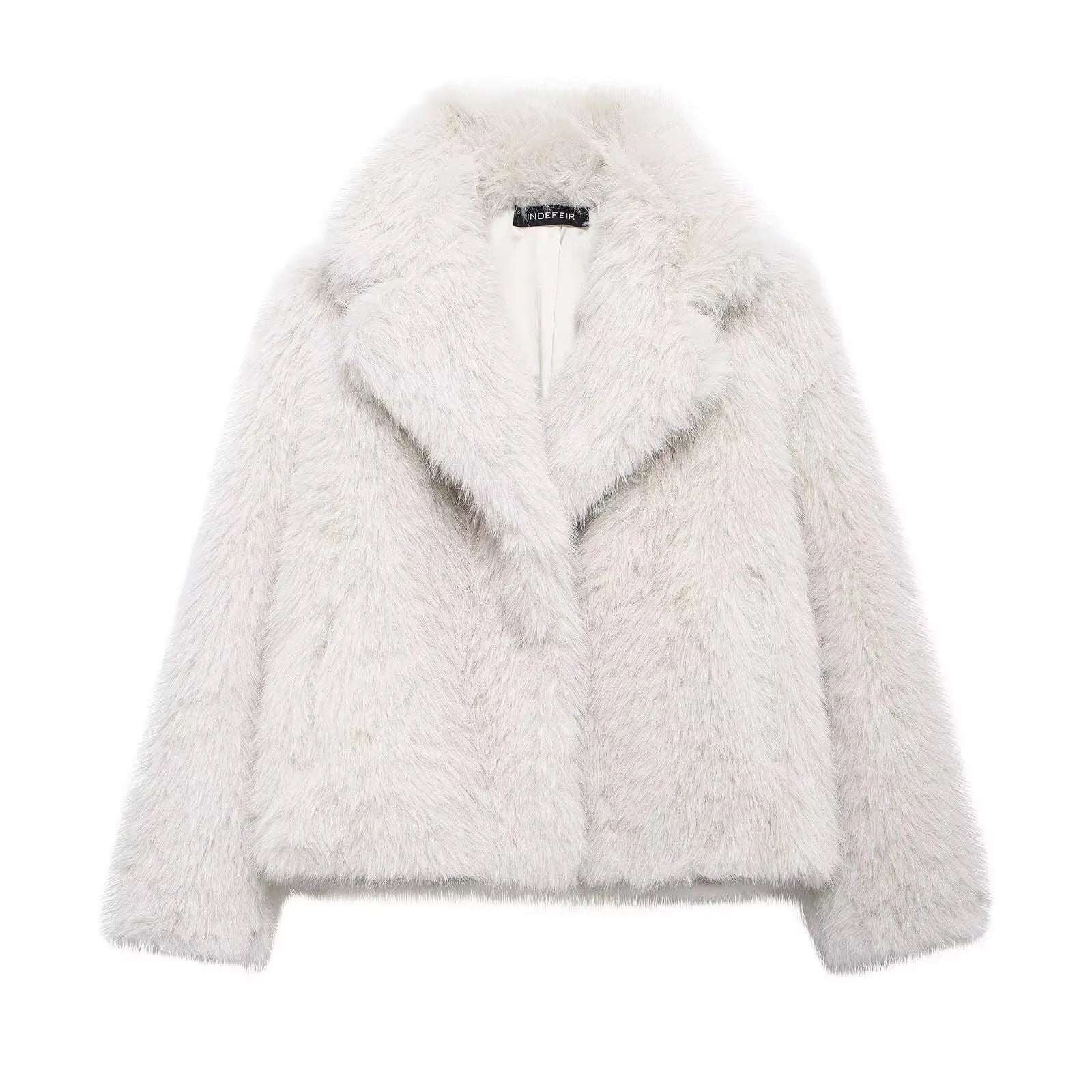 Elegant Faux Fur Women's Jacket - Cozy & Stylish