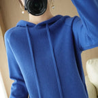 Elegant Hooded Knit Sweater for Women - Autumn/Winter Essential