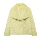 Elegant Faux Fur Women's Jacket - Cozy & Stylish