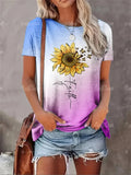 Chic Heart Print Oversized T-Shirt for Women