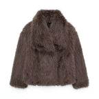 Elegant Faux Fur Women's Jacket - Cozy & Stylish