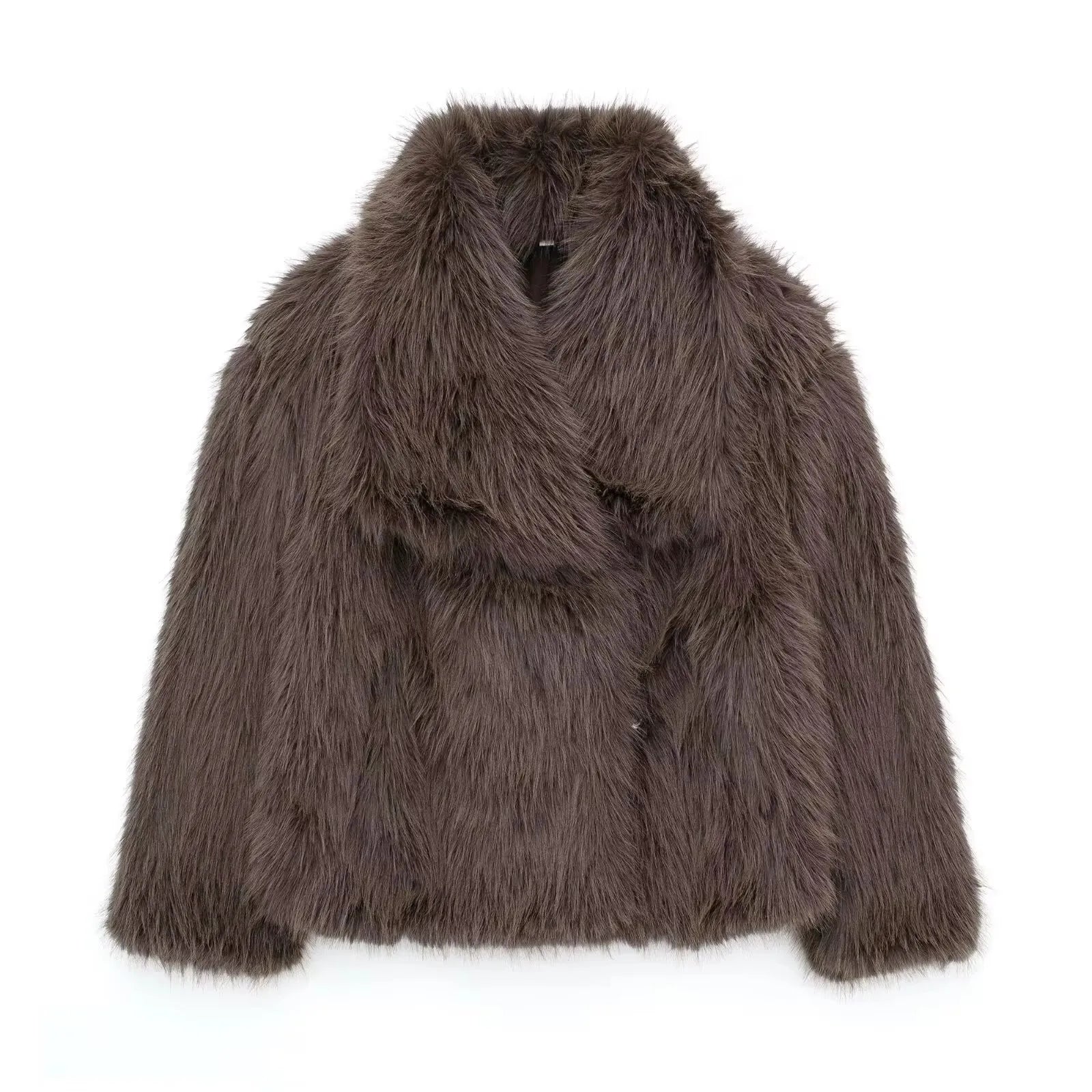 Elegant Faux Fur Women's Jacket - Cozy & Stylish
