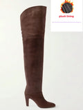 Chic Suede Knee-High Boots for Winter Elegance
