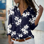 Elegant Women's Loose Fit Floral Blouse