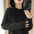 Elegant Hooded Knit Sweater for Women - Autumn/Winter Essential