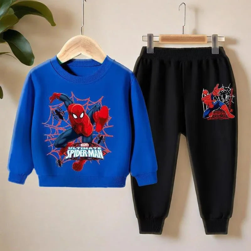 Cozy Cartoon Crewneck Tracksuit for Kids