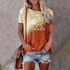 Chic Heart Print Oversized T-Shirt for Women