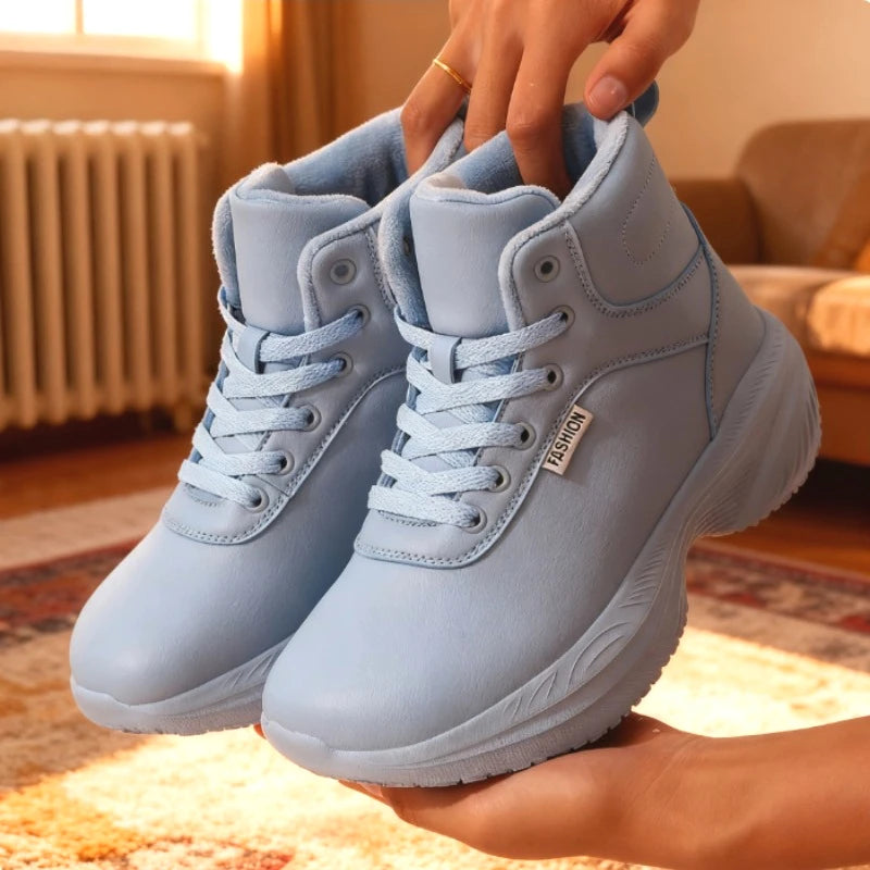 Women's Wide Toe Barefoot Snow Boots Waterproof Minimalist Comfort Sneakers Multi Functional Warm Women's Tennis Shoes 2025 New