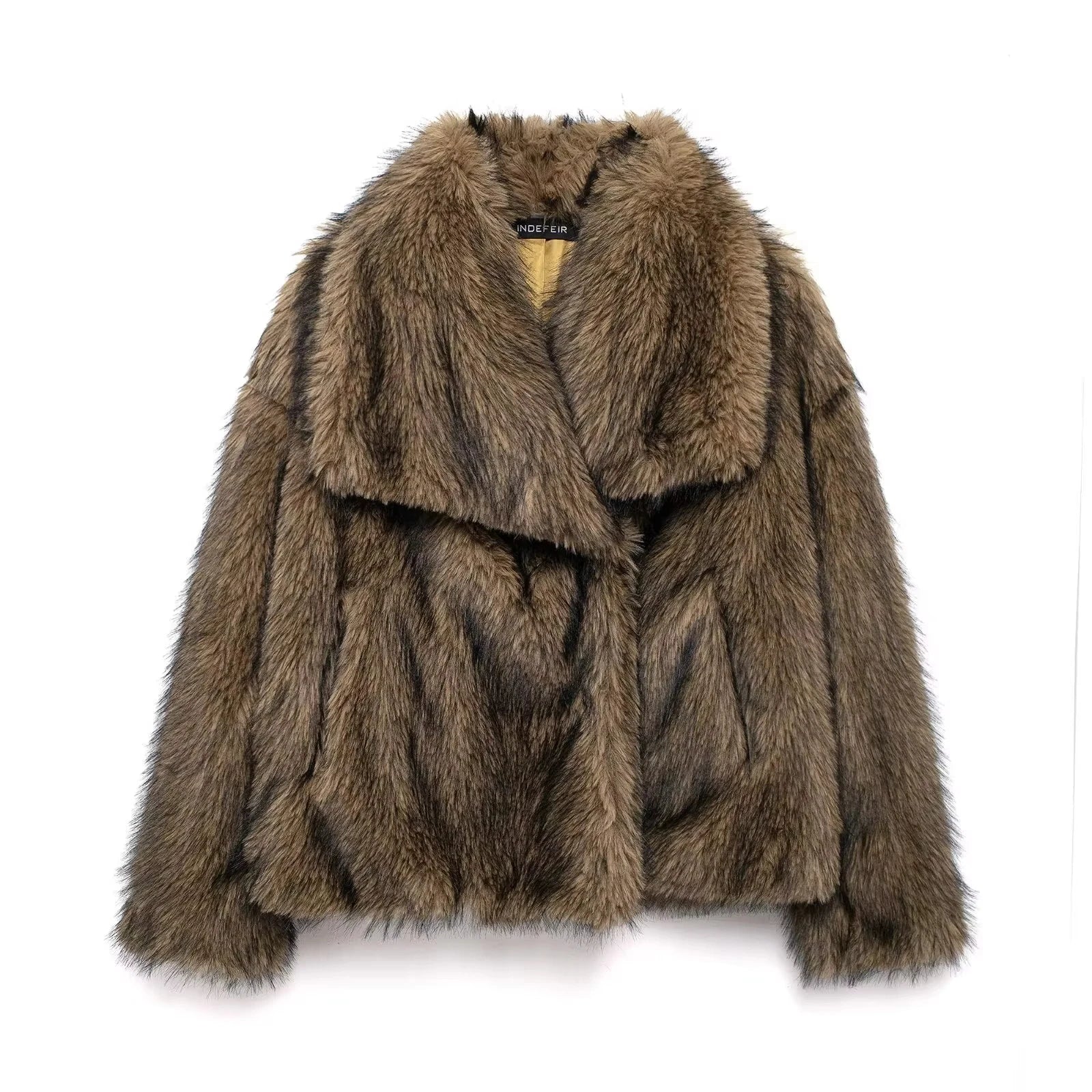 Elegant Faux Fur Women's Jacket - Cozy & Stylish