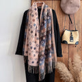 Elegant Winter Cashmere Scarf - Cozy Pashmina Wrap