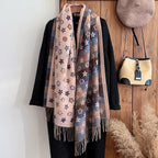 Elegant Winter Cashmere Scarf - Cozy Pashmina Wrap