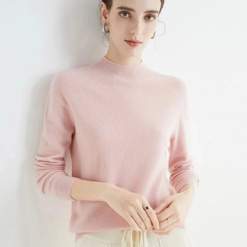 Elegant Women's Woolen Sweater - Warmth & Style